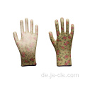 Gartenserie gedruckte Polyester -Handschuhe